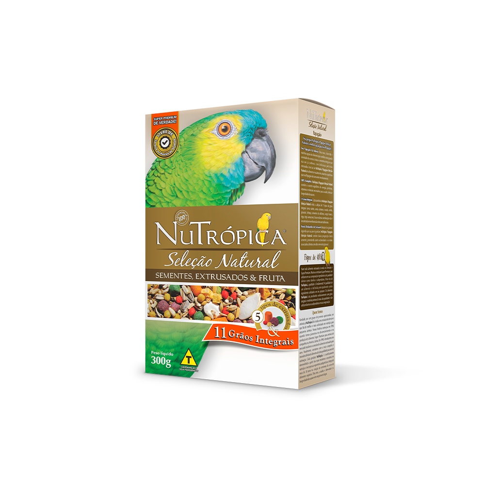 Ração Para Papagaio Nutrópica Seleção Natural - 300 G em Oferta na Shopee