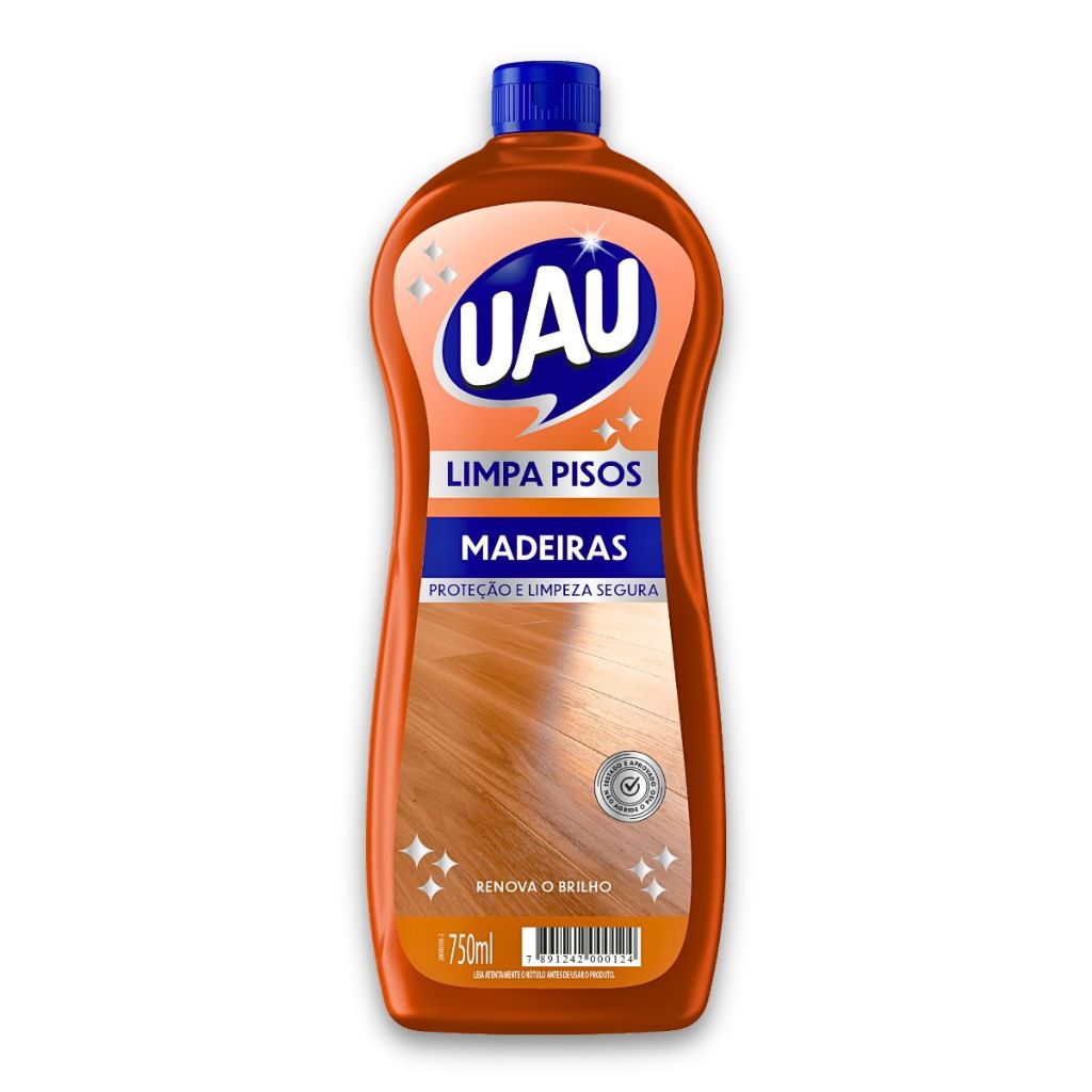 Limpa Pisos Uau Madeira 750ml em Oferta na Shopee