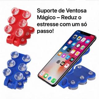 Suporte de Celular Dobrável com Ventosa de Silicone – Criativo, Estável e Multiângulo em Oferta na Shopee