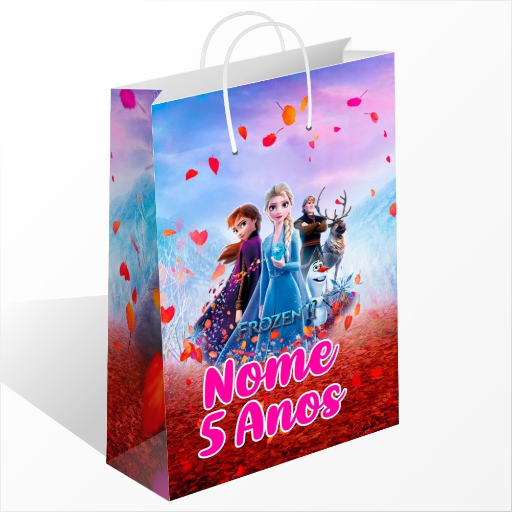 Sacolinha Personalizada Frozen Personalizada Com Nome Sacolinha Surpresa Lembrancinha De Festa