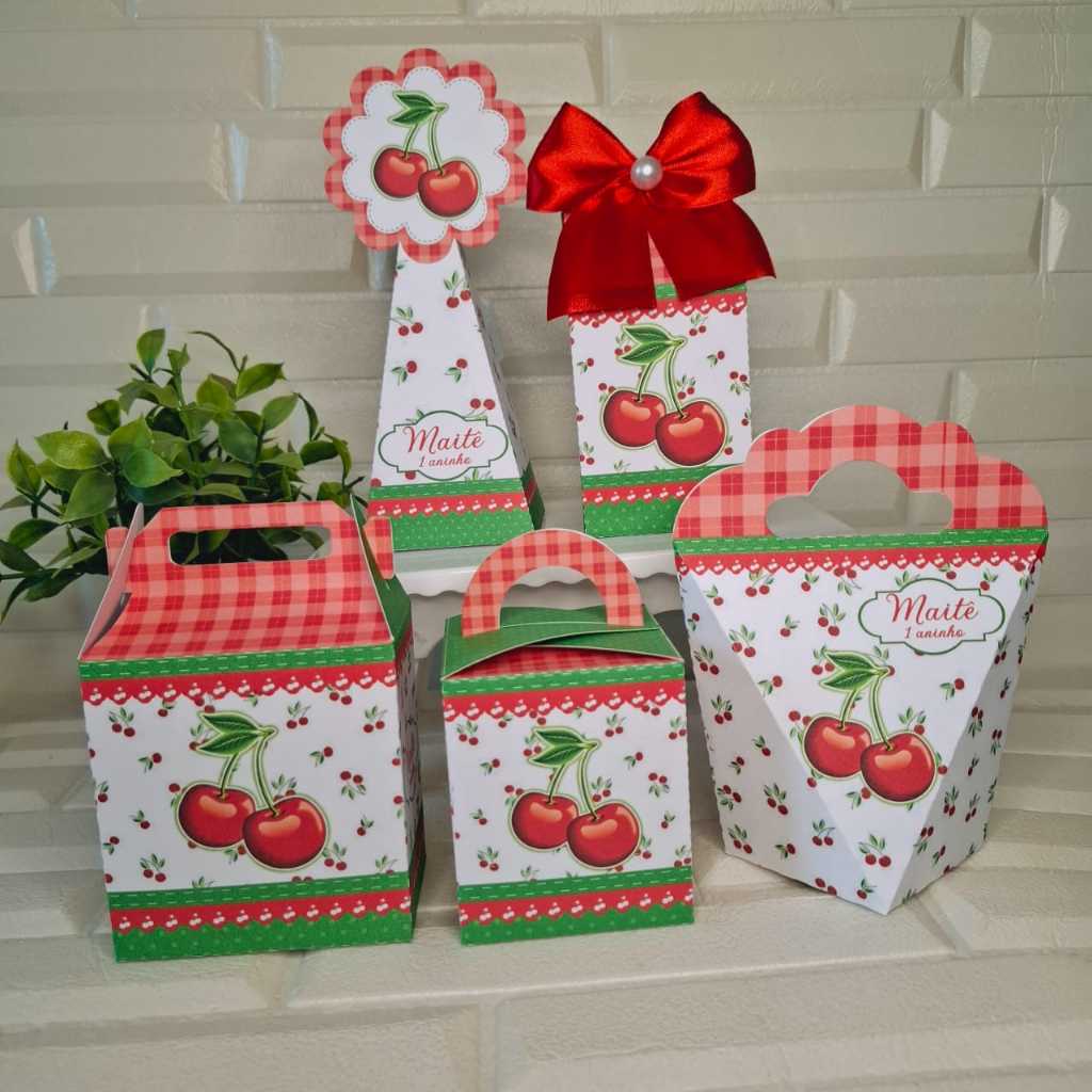 kit festa cerejinha/Lembrancinhas Personalizadas cerejinha/Personalizados cerejinha
