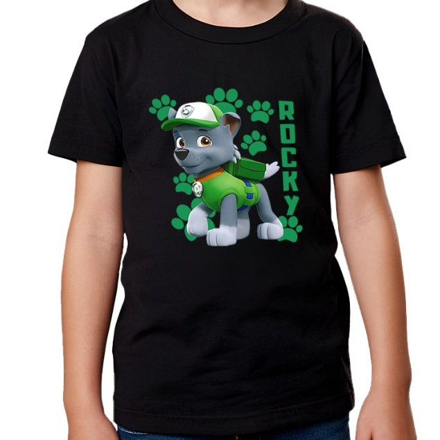 Camiseta camisa blusa Infantil Juvenil  Patrulha Canina Rocky