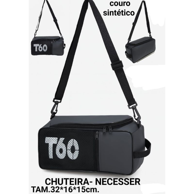 Porta chuteira Couro Bolsa Esportiva De Academia Tênis Impermeável 661