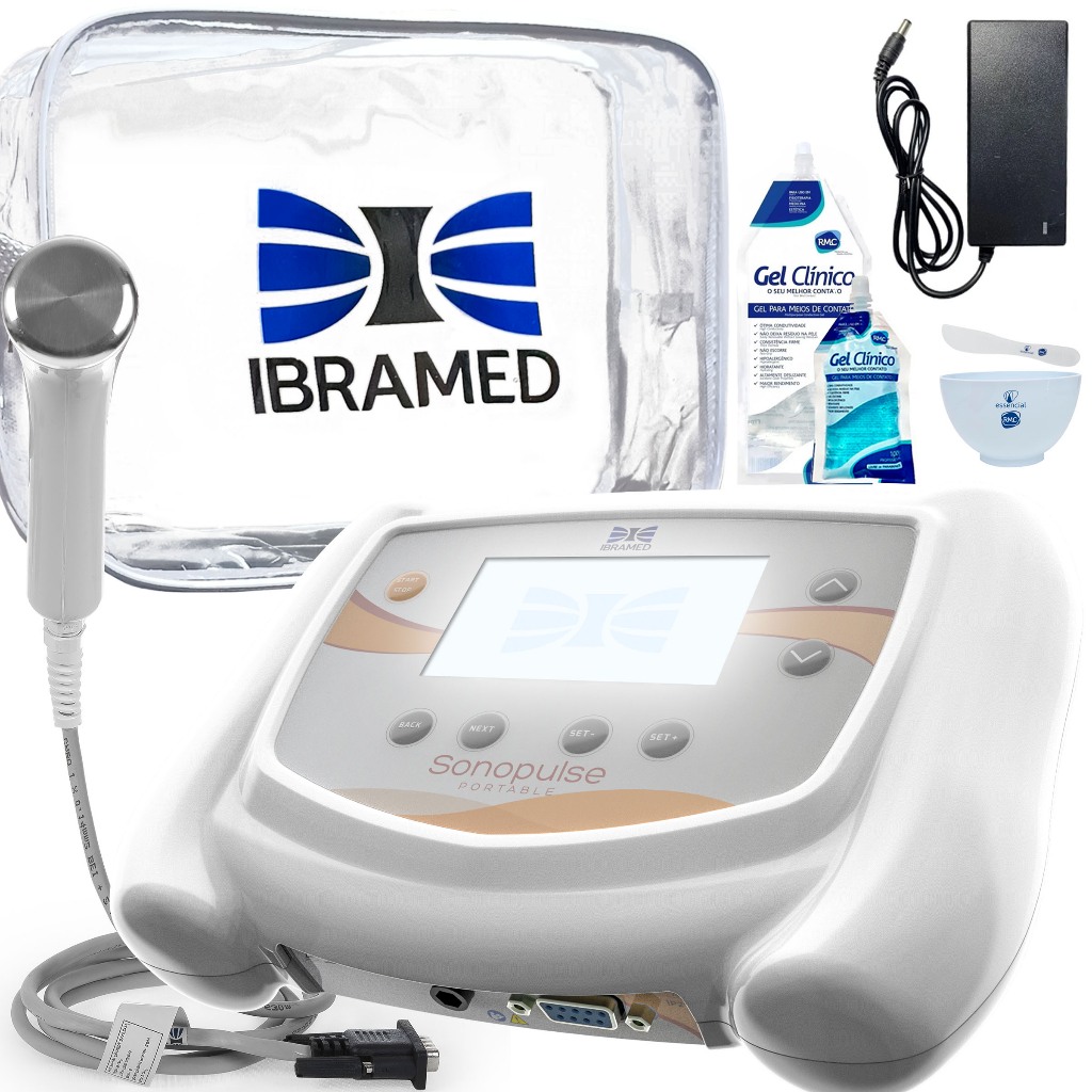 Ultrassom Sonopulse Portátil 1 e 3MHz, 1Mhz e 3Mhz Ibramed em Oferta na Shopee