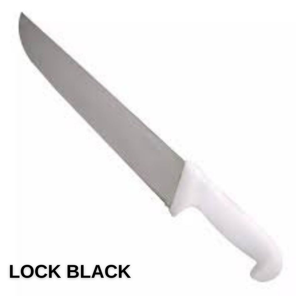 Facão Sky 10” Polegadas Branco em Aço Inox – Profissional para Açougue, Corte de Carnes, Churrasco e Cozinha Doméstica