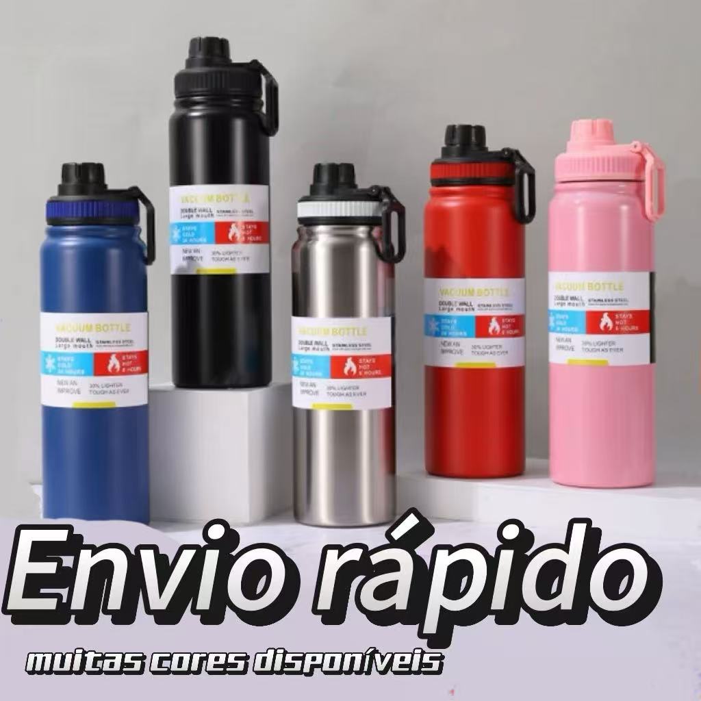 Garrafa Térmica 800ml Garrafa Espacial Quente & Frio Com Isolamento De Inox Grande Capacidade em Oferta na Shopee