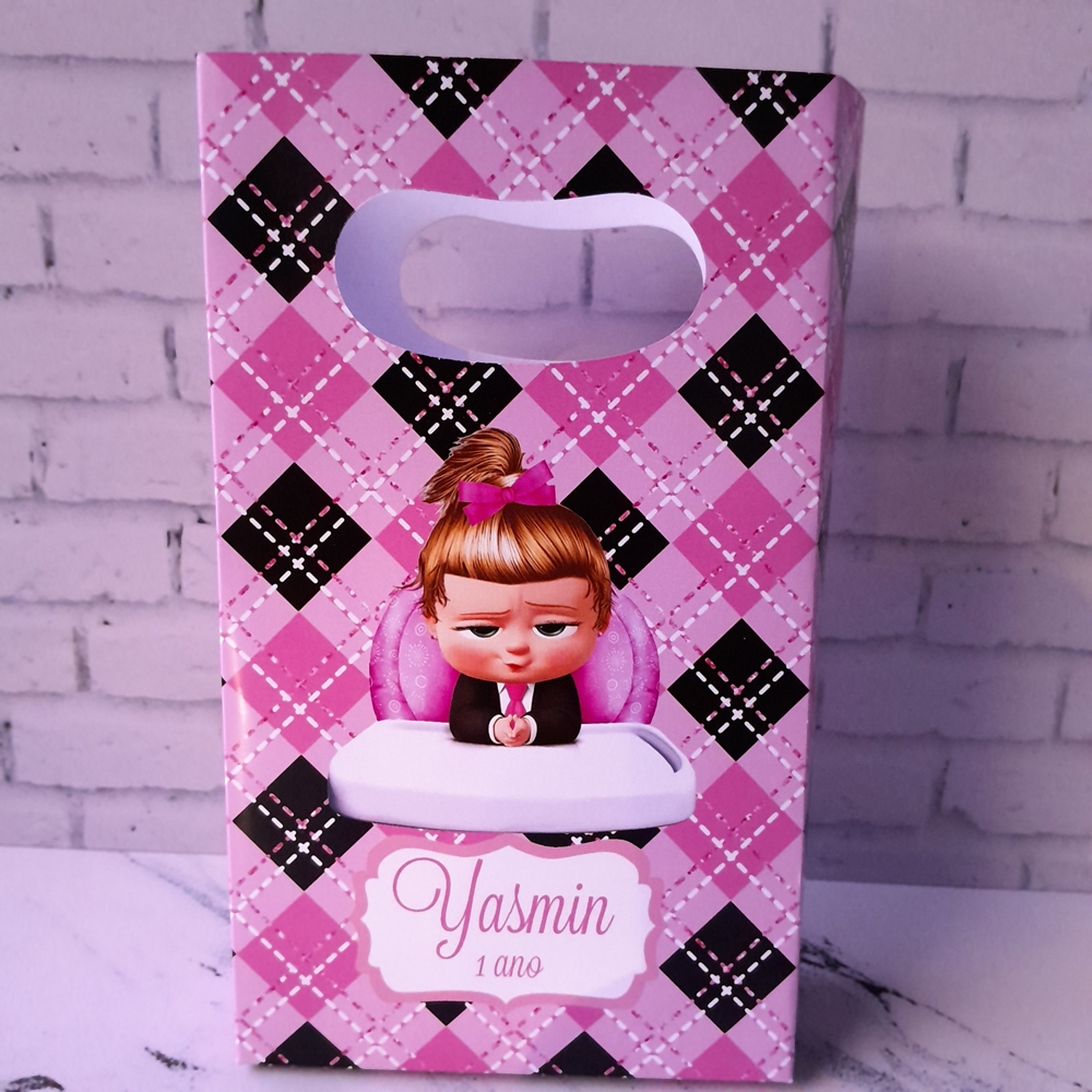 PEGUE E MONTE - MINI Sacolinha Personalizada Surpresa  A Poderosa Chefinha Rosa Loira Lembrancinhas para Aniversário