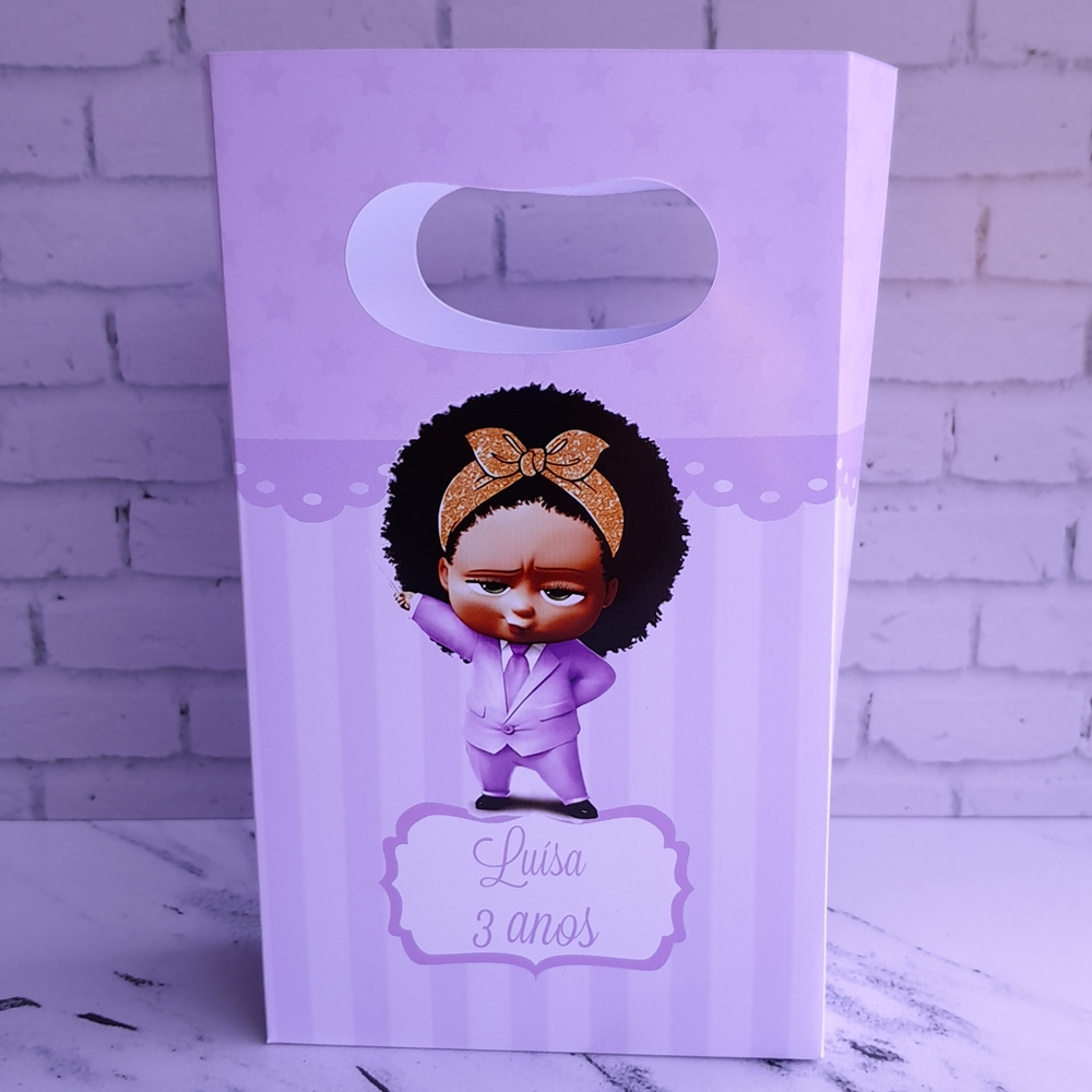 PEGUE E MONTE - MINI Sacolinha Personalizada Surpresa A Poderosa Chefinha Lílas Lembrancinhas para Aniversário