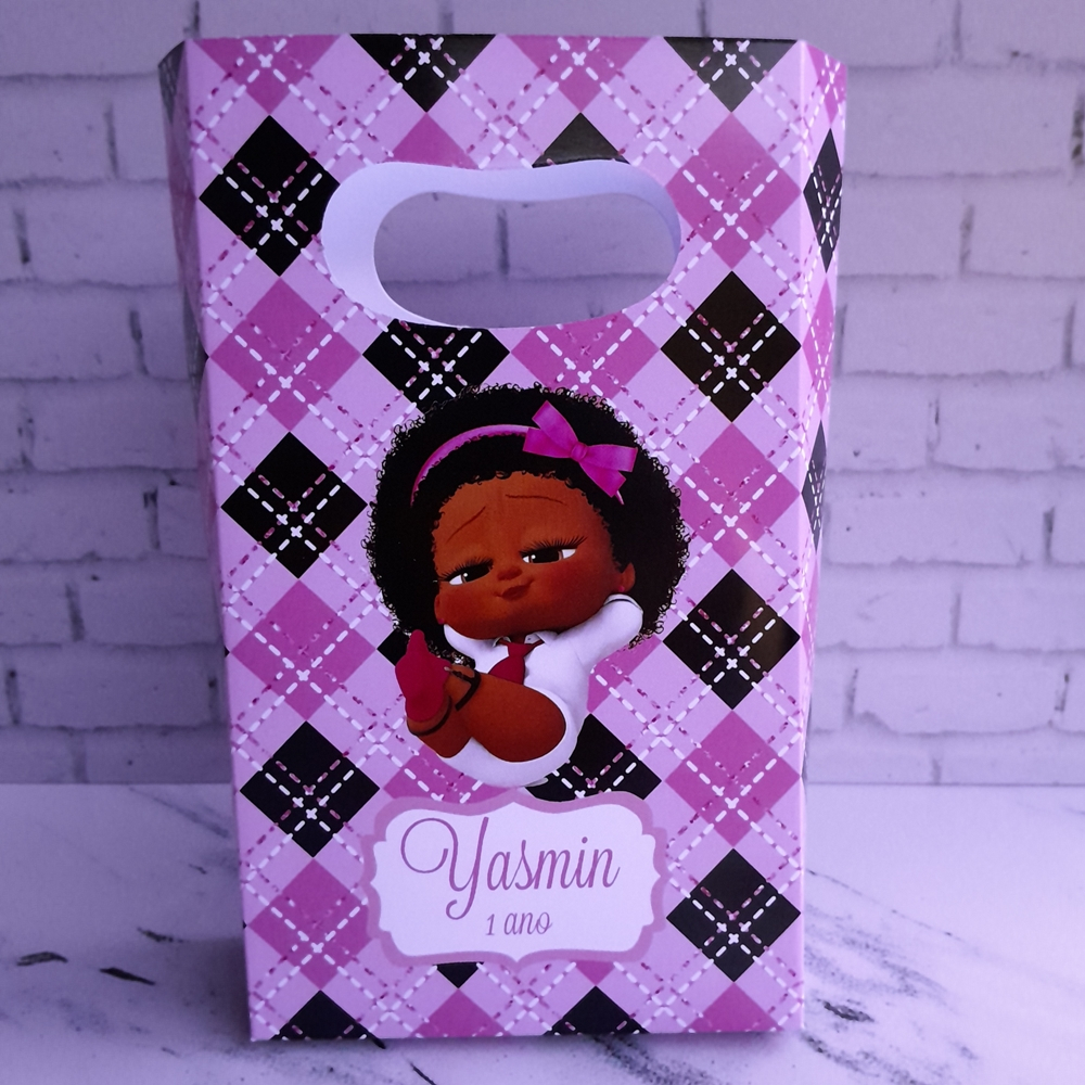 PEGUE E MONTE - MINI Sacolinha Personalizada Surpresa A Poderosa Chefinha Negra Lembrancinhas para Aniversário