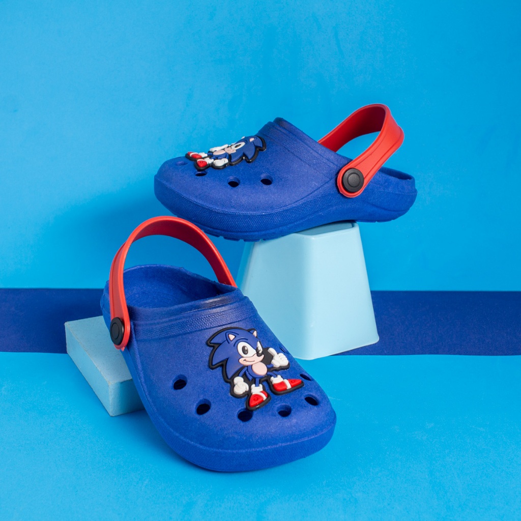 Sandália Chinelo Infantil Menino Personagem Sonic Calce Fácil Confortável Promoção Volta às Aulas em Oferta na Shopee
