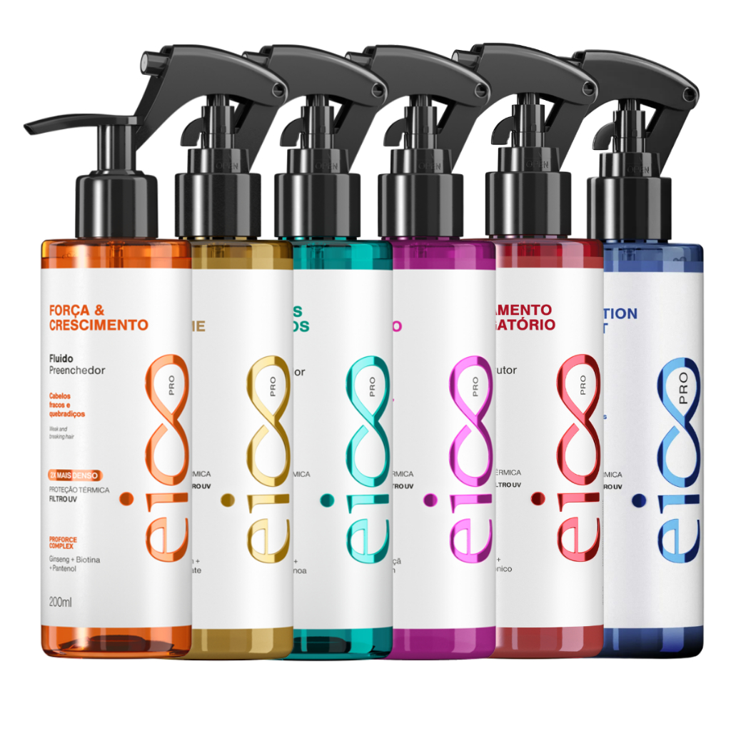 Eico Pro Spray Fluído Leave-in Finalizador Protetor Térmico Filtro Solar Hidratante 0% Fri...