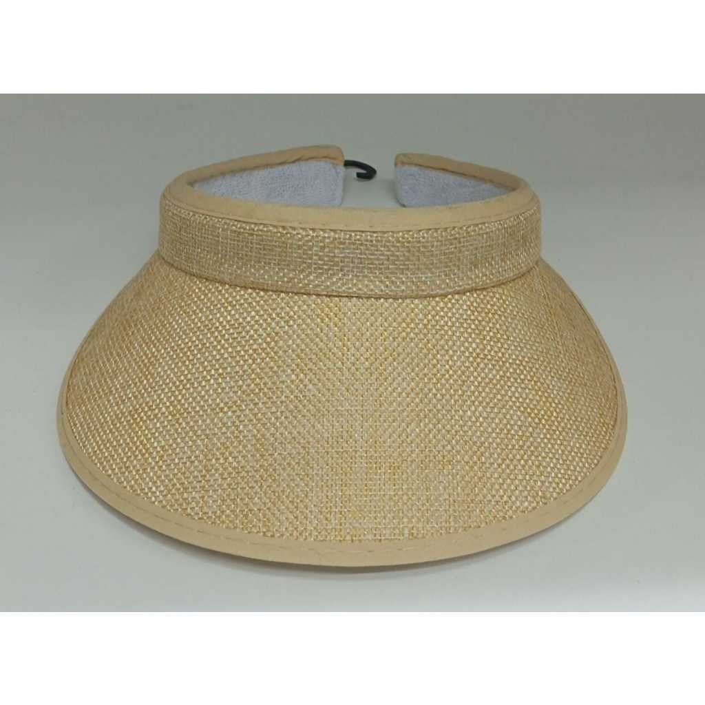 kit 10 Pçs Viseira Chapéu De Praia Infantil P/  Cor Palha