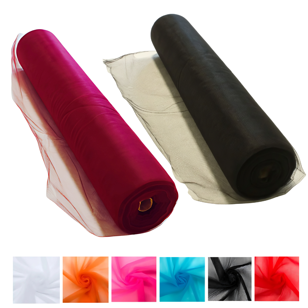 50 Metros - Rolo Peça de Tecido Tule Reforçado Delfim - Todas Cores Roupas Fantasias Artesanato  Decorações e Vestidos em Oferta na Shopee