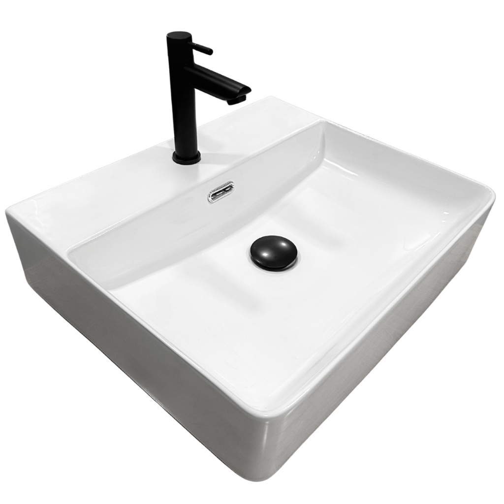 KIT TORNEIRA INOX + VALVULA CLICK EM ABS CONJUNTO PRETO FOSCO BANHEIRO MODERNO