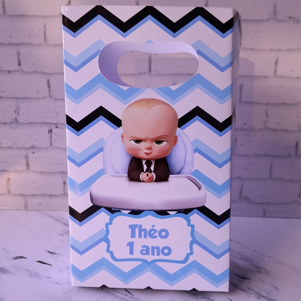 PEGUE E MONTE - MINI Sacolinha Personalizada Surpresa O Poderoso Chefinho Lembrancinhas para Aniversário