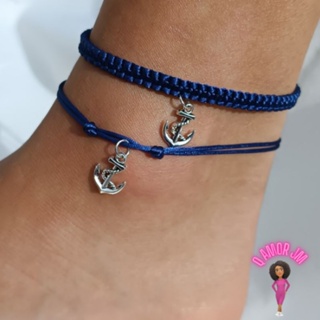 TORNOZELEIRA ARTESANAL PRAIANA EM MACRAMÊ UNISSEX HOMEM MULHER em Oferta na Shopee