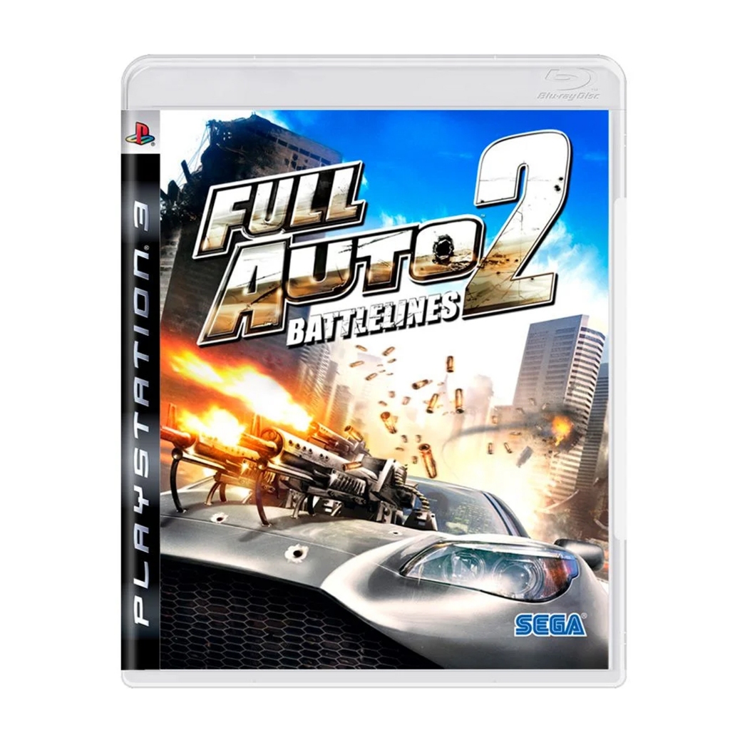 Full Auto 2 Battlelines (PS3) — Jogo de Corrida e Ação em Mídia Física