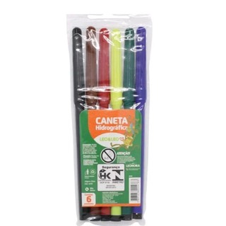 Caneta Canetinha Hidrográfica Hidrocor Com 6 12 24 Cores Leo&Leo