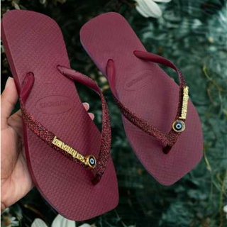 Rasteirinha Sandália Chinelo Glitter Brilho Brilhante Bico Quadrado Feminina Envio Imediato. em Oferta na Shopee