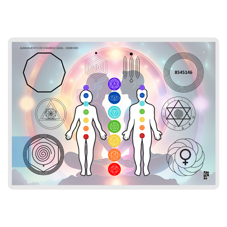 Mesa Radiônica Alinhamento de Chakras Casal Radiestesia Terapia