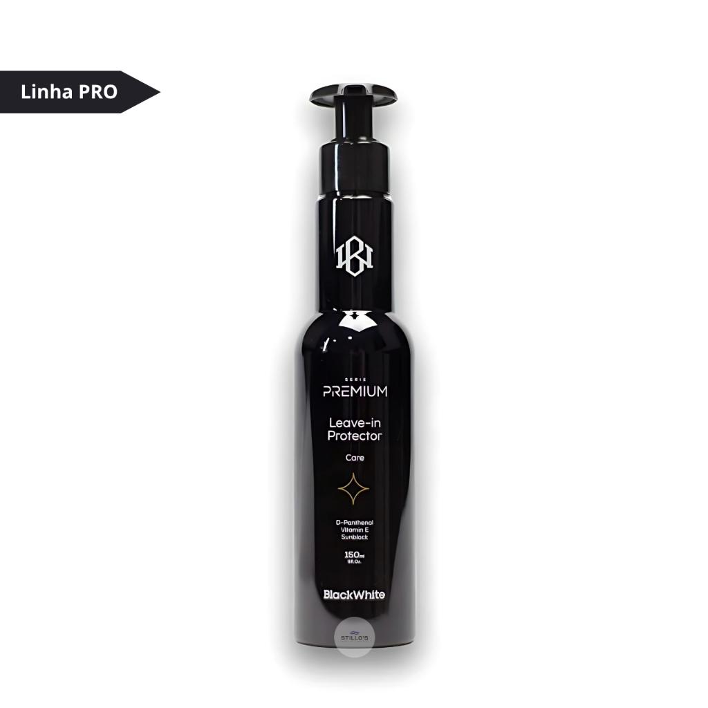 Leave-In Protector Premium 150 ml – Black White em Oferta na Shopee