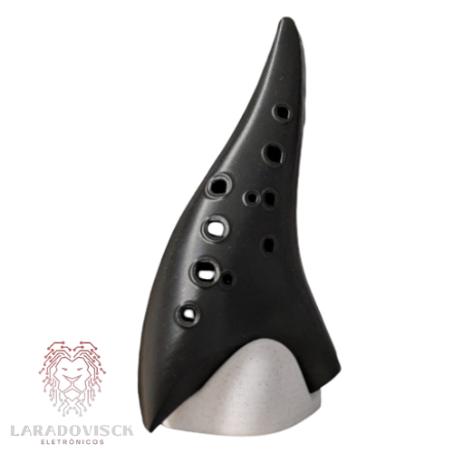 Ocarina 12 Furos Tocável Alto em Dó - Impresso em 3D
