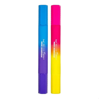 MARCA TEXTO DOUBLE INFINITY COM CHEIRO 2 CORES PONTA DUPLA BRW em Oferta na Shopee