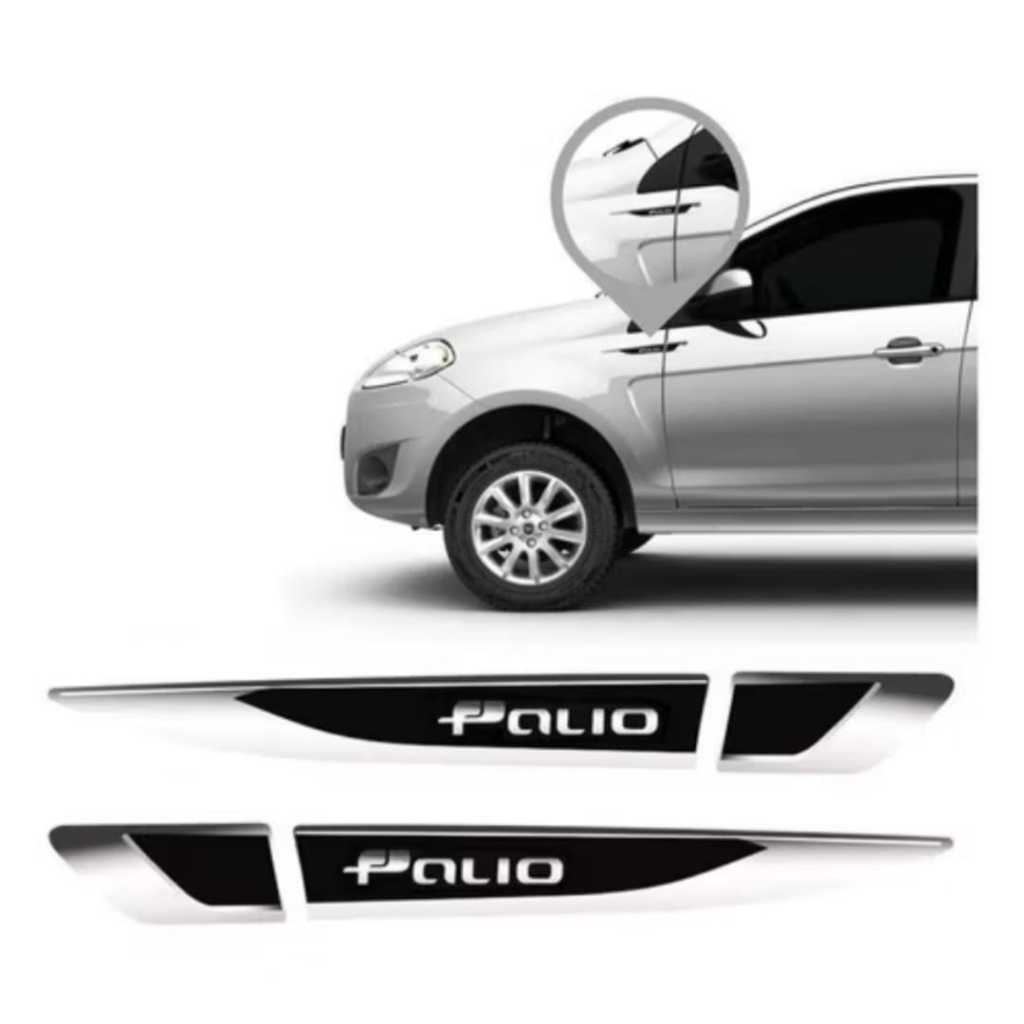 Par Adesivo Aplique Lateral Novo Palio 2013 Á 2017 Resinado em Oferta na Shopee