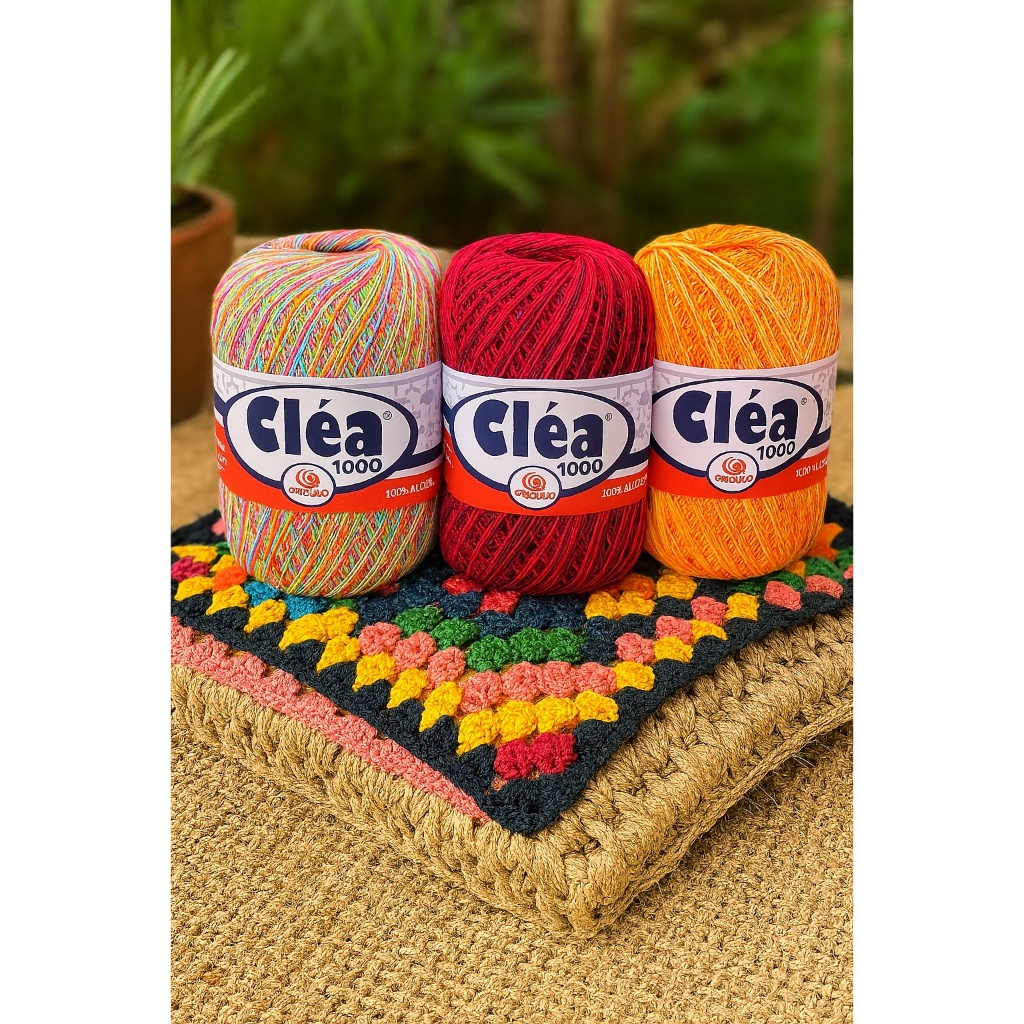 ✨ Fio Cléa 1000 – Fio de Algodão Mercerizado Para Crochê e Tricô | Alta Qualidade e Brilho ✨ em Oferta na Shopee