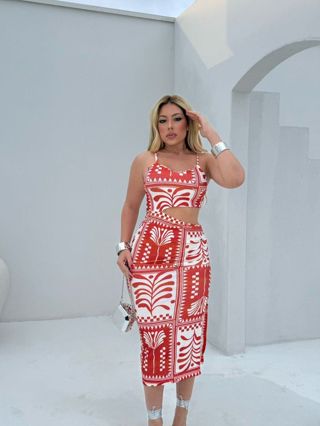 Vestido Midi com Bojo e fendas laterais  detalhes nas costas  abertura na barriga, Estampado moda feminina em Oferta na Shopee