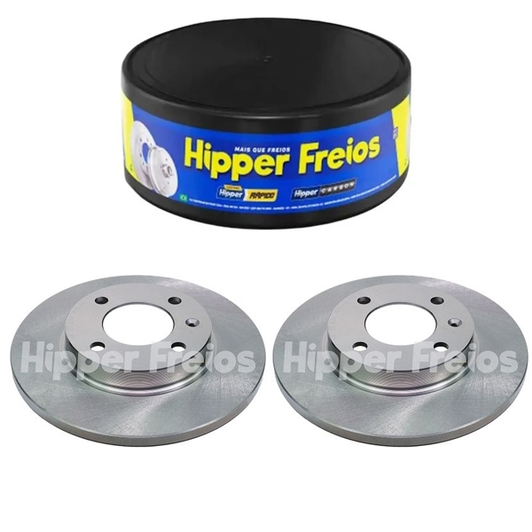 Par Disco de Freio Sólido Gol G1 1990 1991 1992 1993 1994 Hipper Freios em Oferta na Shopee