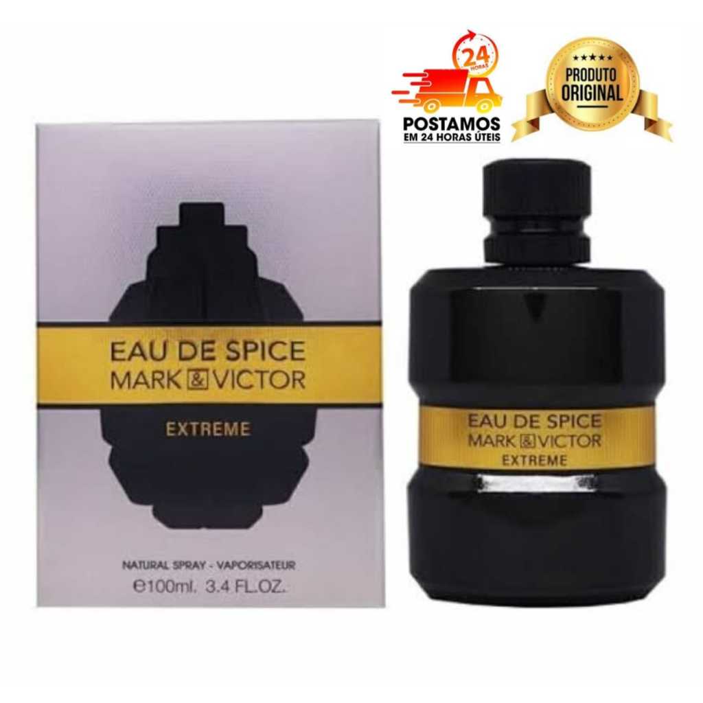 Perfume Árabe Masculino Eau De Spice Extreme Mark & Victor Fragrance World Eau de Parfum
