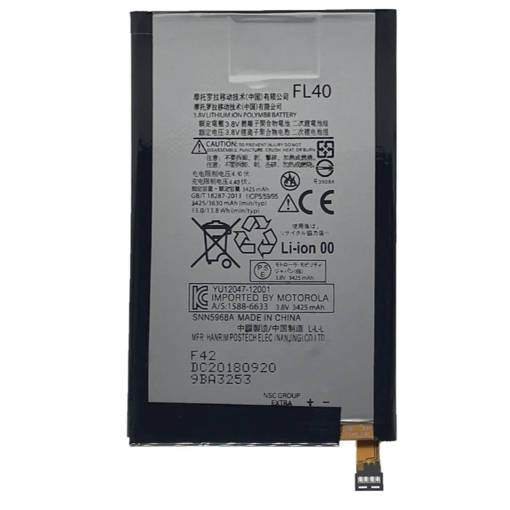 Ba-teria Fl40 Compativel Com Moto X Play Xt-1563