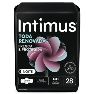 Absorvente Intimus® Toda Renovada Noite 28 Unidades em Oferta na Shopee