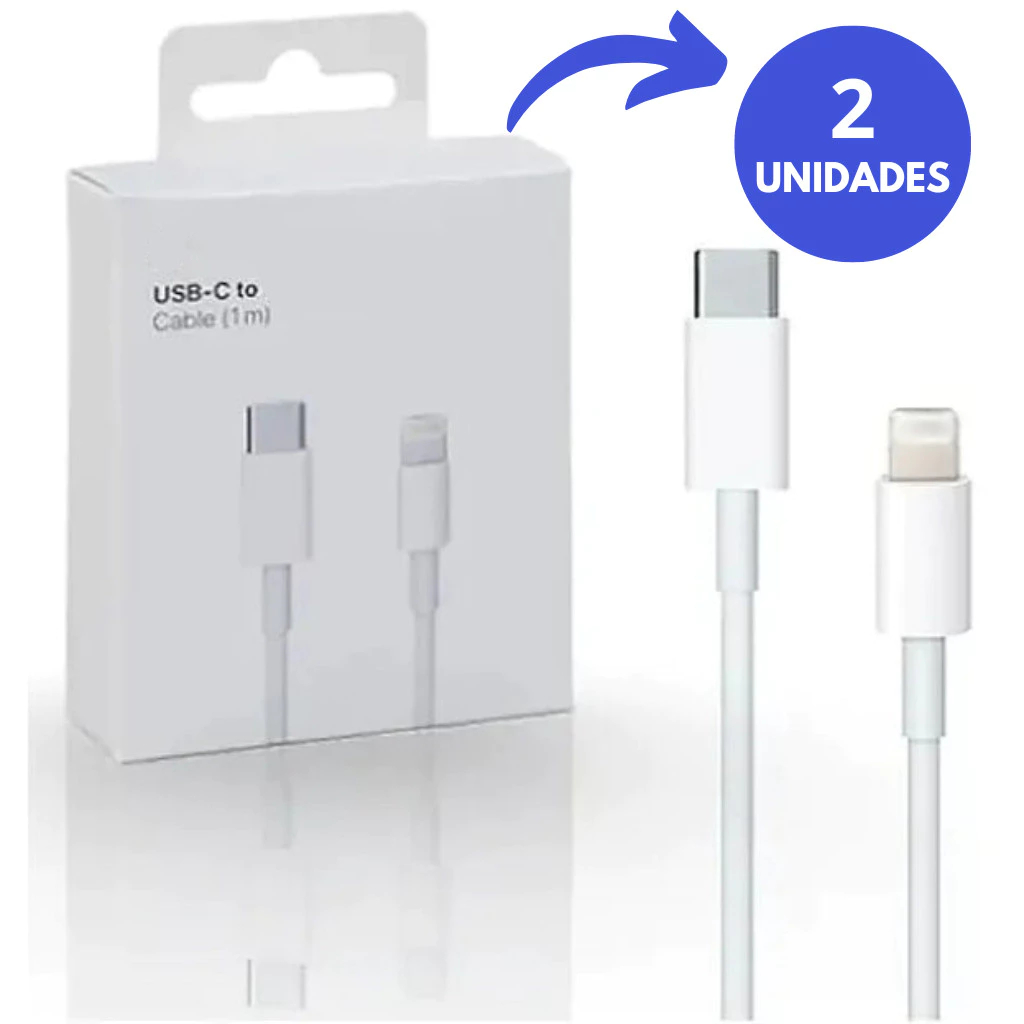 Kit 2-5 Cabos De IPhone Turbo Lightning Usb-c 1 Metro Carregamento Rápido em Oferta na Shopee