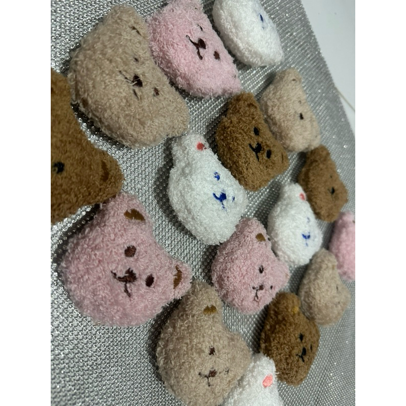 Aplique Ursinhos 50mm em pelúcia com 4 pecas em Oferta na Shopee