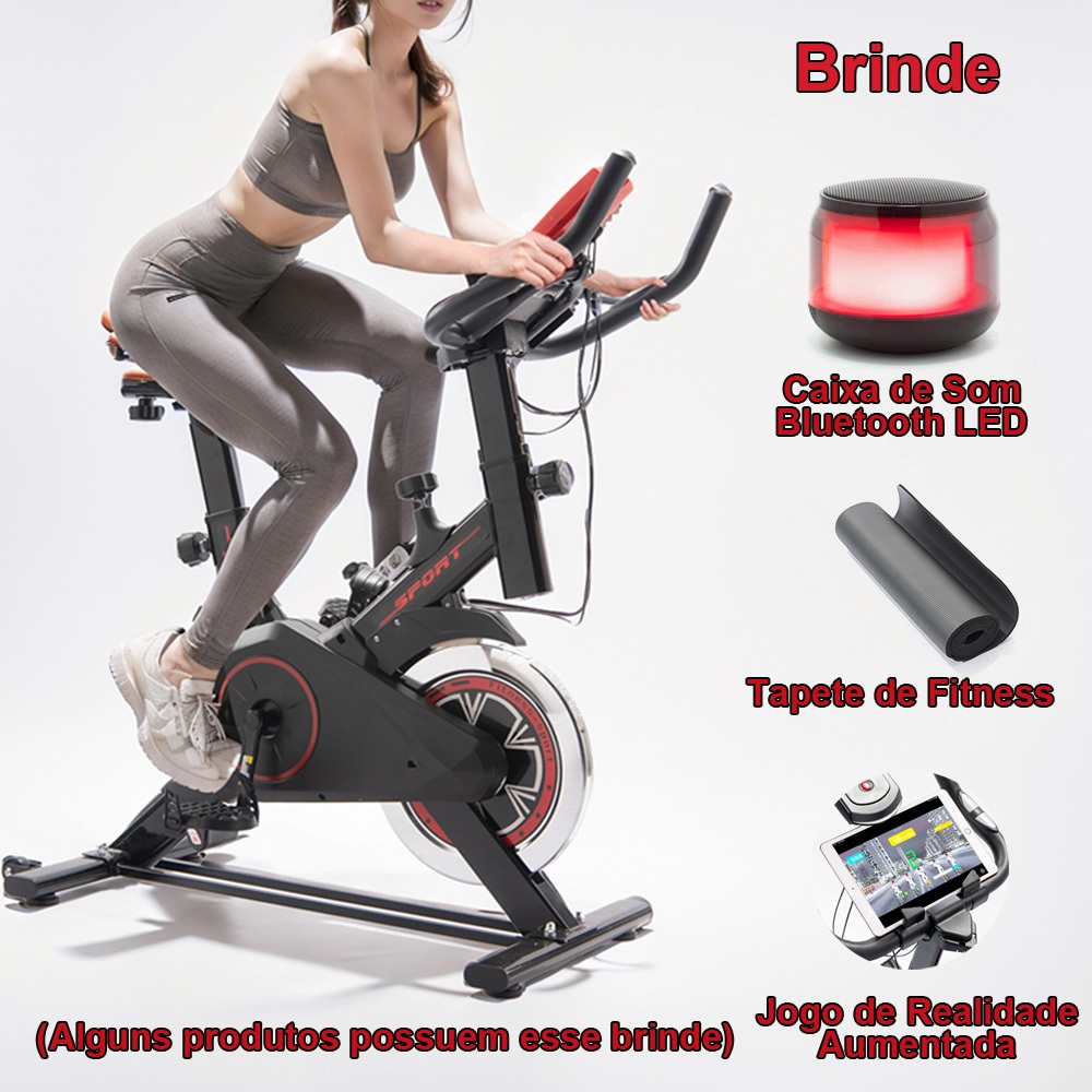 🔥Bicicleta Ergométrica  Bluetooth 2.0  Jogos AR para Spinning Mecanica SKYBOARD Roda de I...