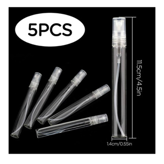 Kit 5 Frascos de vidro perfume para bolsa ou viagem 10ml com válvula spray portátil em Oferta na Shopee