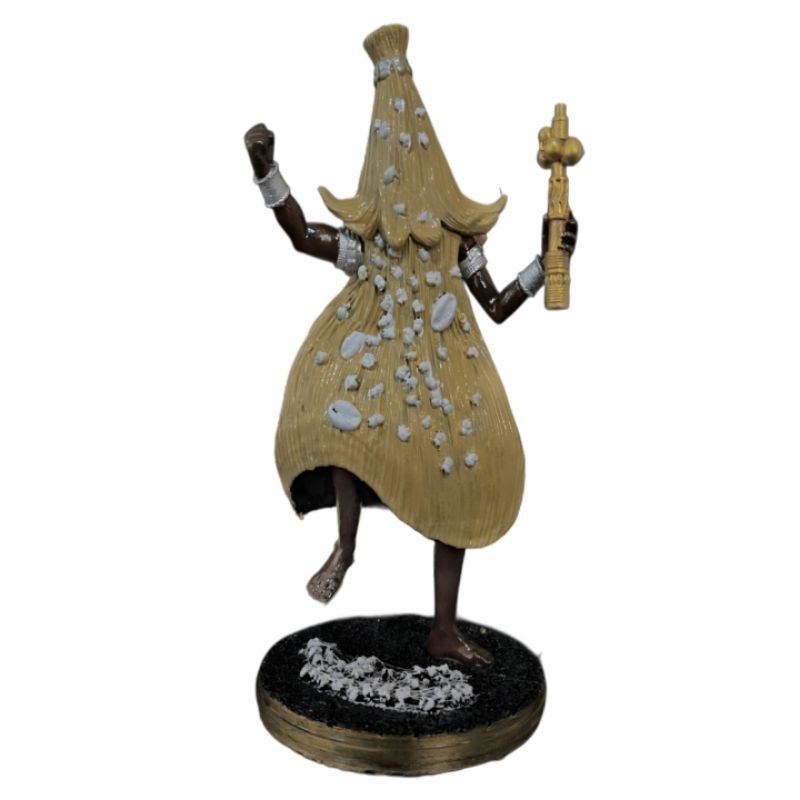 Omulu orixa 25cm - Imagem com pipoca, búzios em Resina de altíssima qualidade umbanda candomble