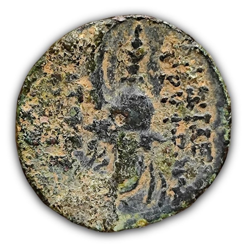 Moeda Grega Do Império Selêucida: Dichalkon - Diodotus Tryphon (142 - 138 a.C) Autêntica