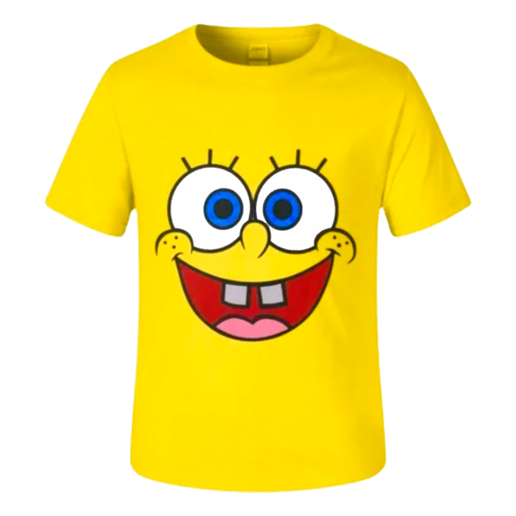 Camisa BOB Esponja Infantil & Juvenil ALTA Qualidade ENVIO IMEDIATO! PROMOÇÃO!!!