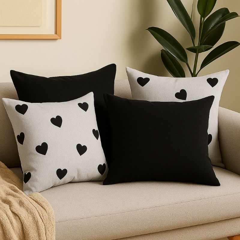 Kit 4 Capas Para Almofada Decorativa 43cm X 43cm Percal 180 Fios