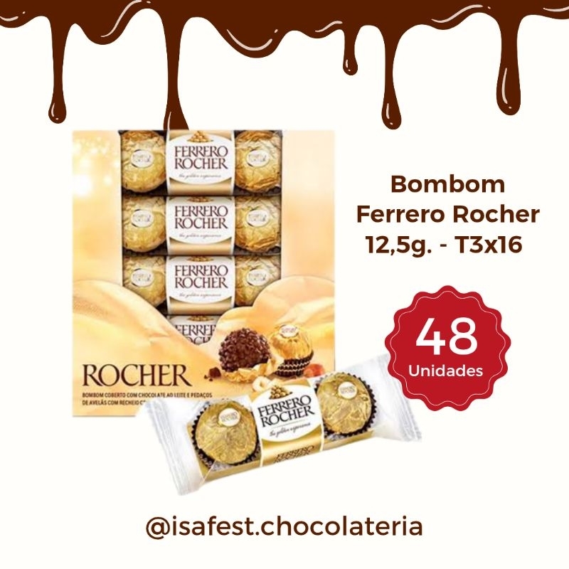 Ferrero Rocher 3 Unidades: Onde Comprar | BuscaProdutos