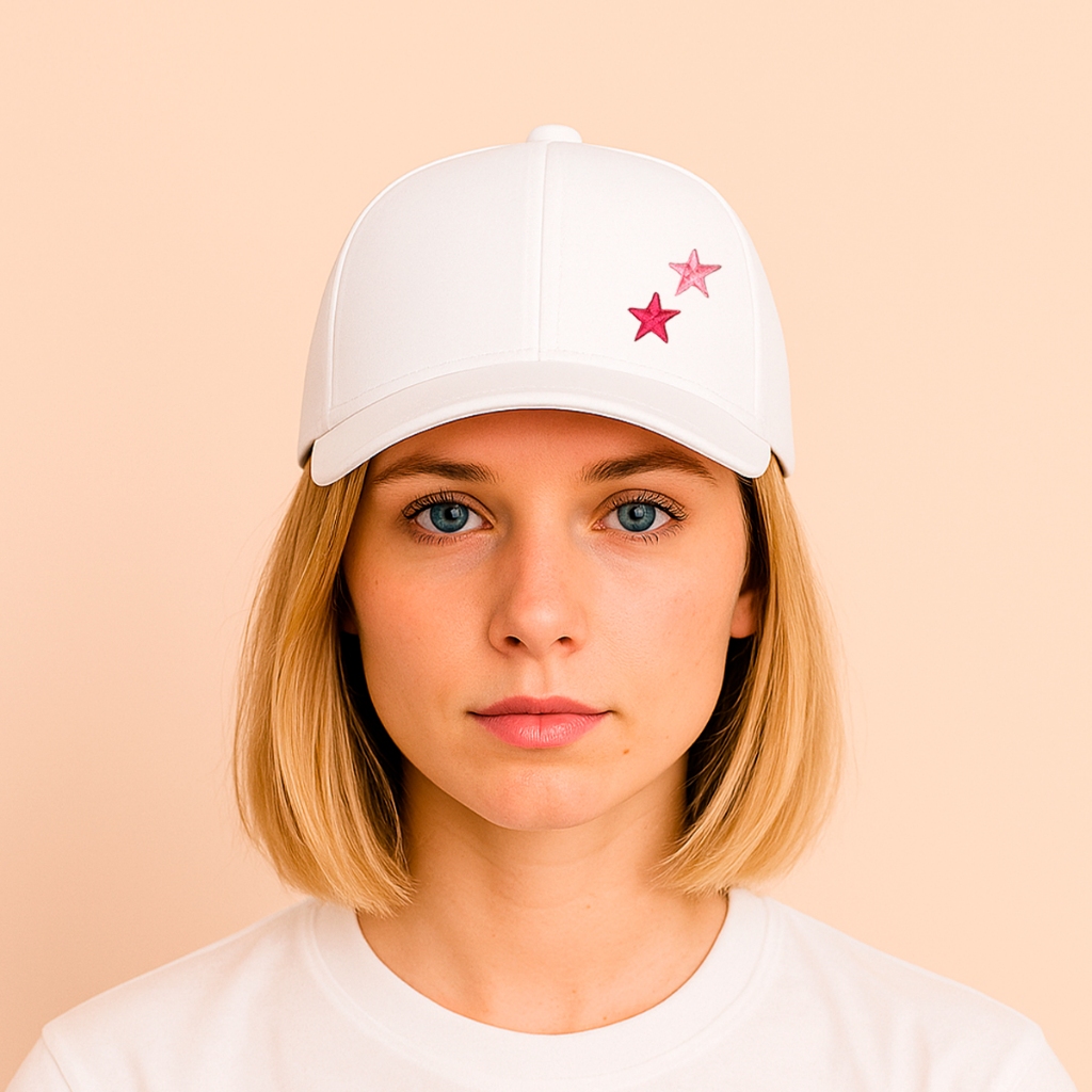 Boné Branco Unissex Feminino Masculino Liso Aba Curva Personalizado Bordado