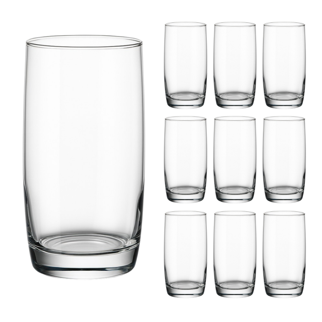 Kit Copos de Vidro 400ml Conjuntos Copos Grande Vidro Resistente