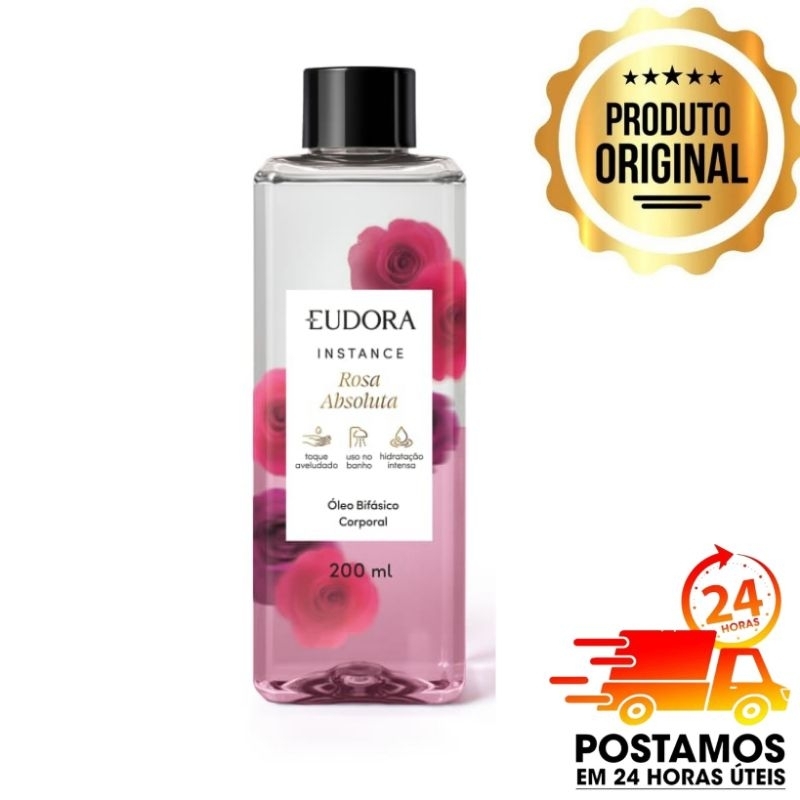 Eudora Instance Rosa Absoluta feminino ( hidratante , sabonete , Body splah , óleo bifásico , creme de mãos