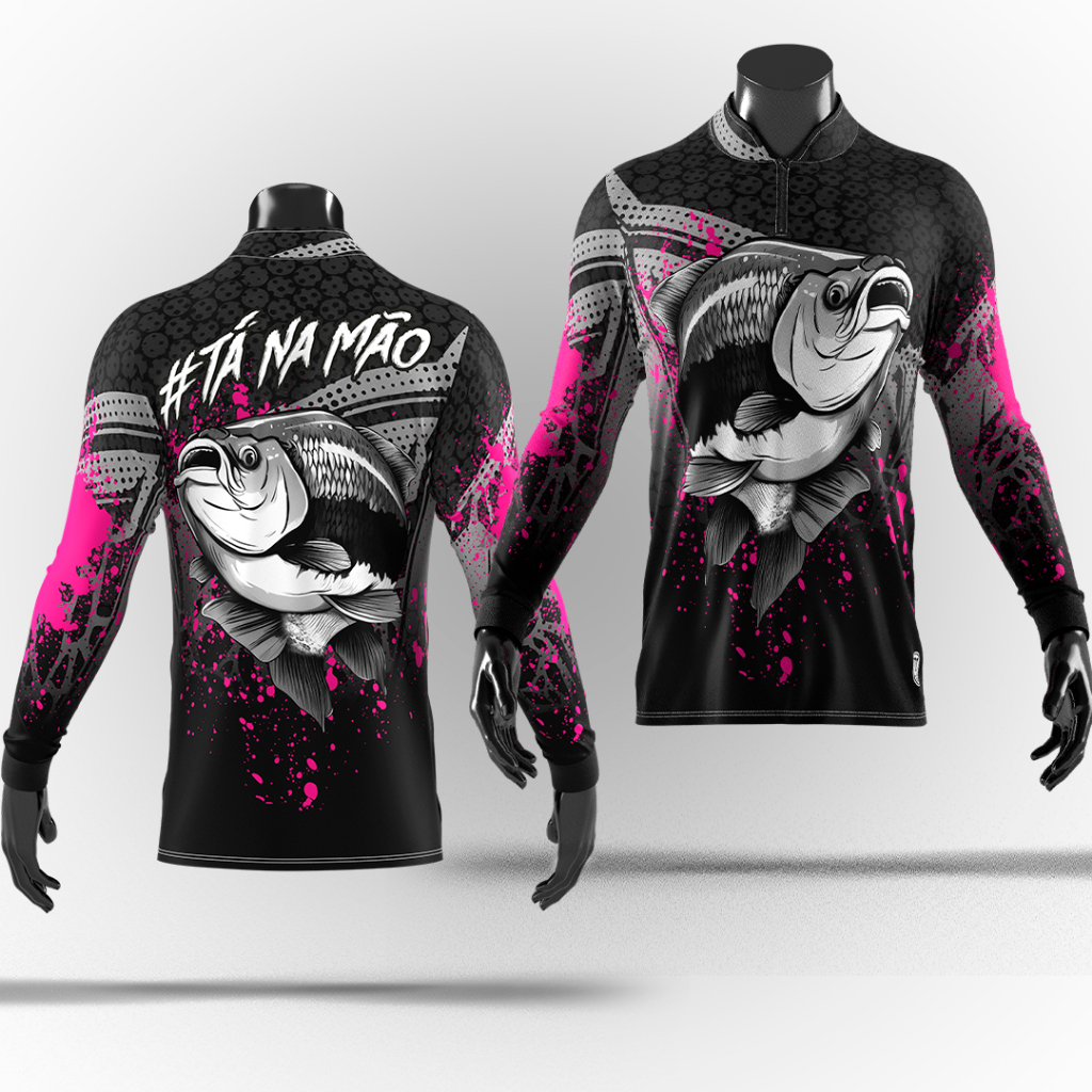 Camisa de Pescaria Feminina e Masculina Rosa, Camisa de Pesca, Camiseta para Pesca Proteção UV+50 em Oferta na Shopee
