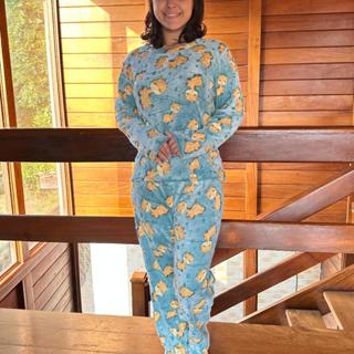 Pijama Ultra Soft Feminino Quentinho Fleece Peludinho para Inverno Frio em Oferta na Shopee