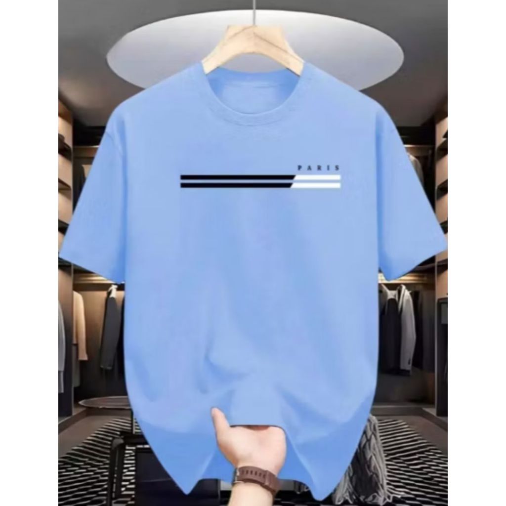Camiseta Masculina Casual Paris 100%AlgodãoEnvio Imediato