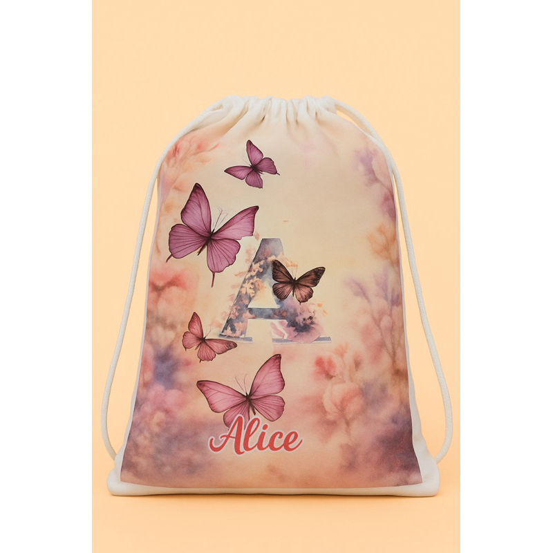 Mochilinha Personalizada | Sacolinha  | Lembrancinhas Bolsas pra Doces Festa infantil 20 x 28 cm Stich , Safari , Jardim